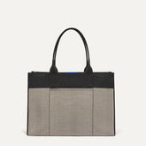 The Classic Tote - Black Herringbone