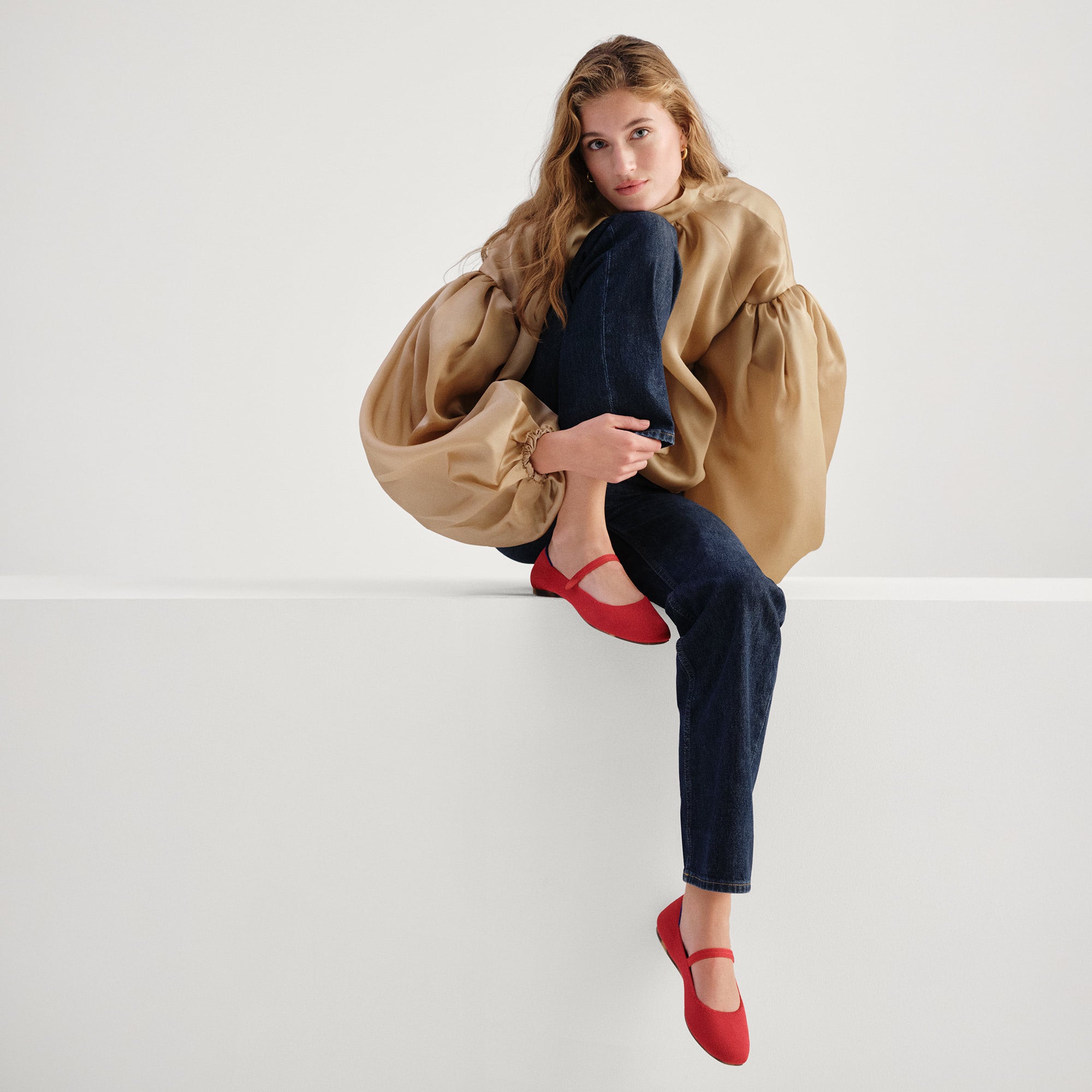 The Square Mary Jane - Lollipop Red