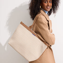The Lightweight Zip Tote - Vanilla Wafer