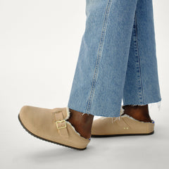 The Cozy Buckle Clog - Honey