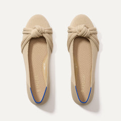 The Knot Ballet Flat - Ecru