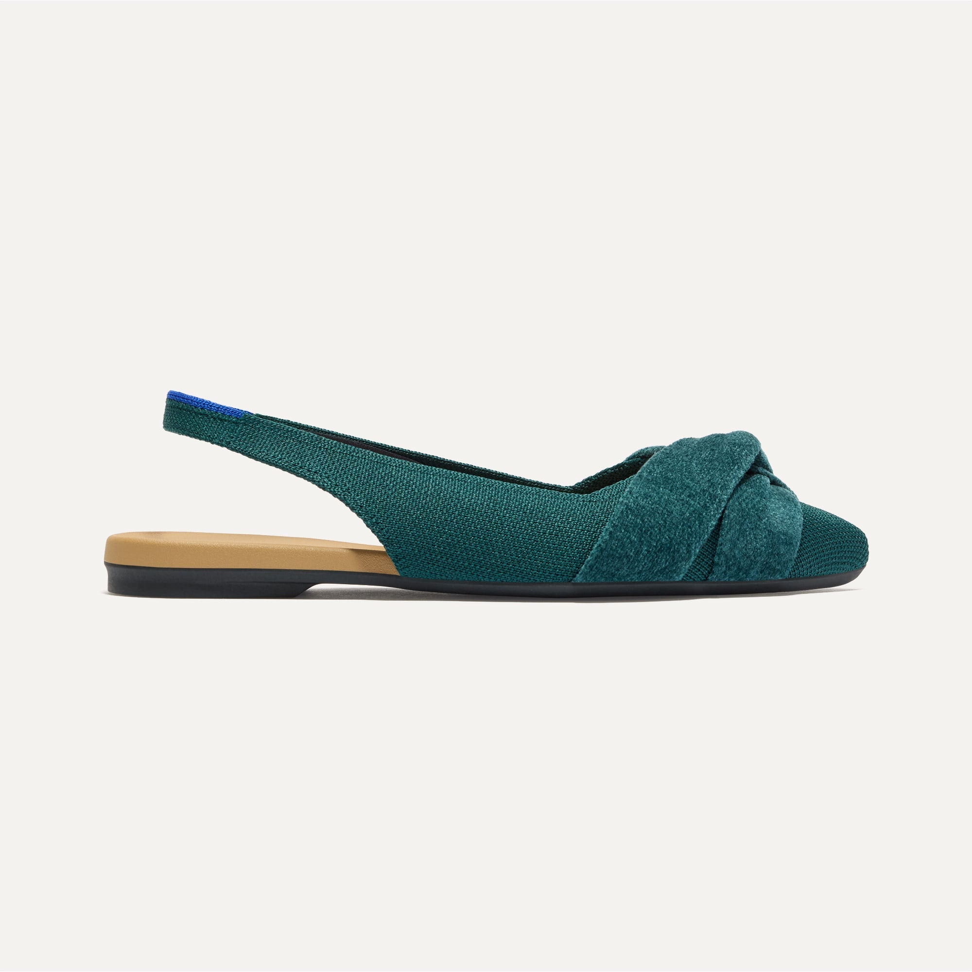 The Twist Point Slingback - Everglade