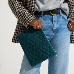 The ReVelvet™ Convertible Clutch - ReVelvet™ Everglade Quilt