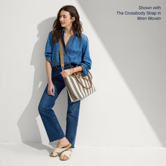 The Lightweight Zip Tote - Cabana Stripe