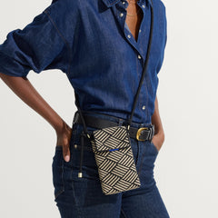 The Phone Crossbody - Polar Zig Zag